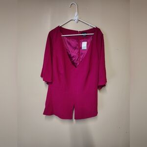 City Chic Size 24  Peplum Top